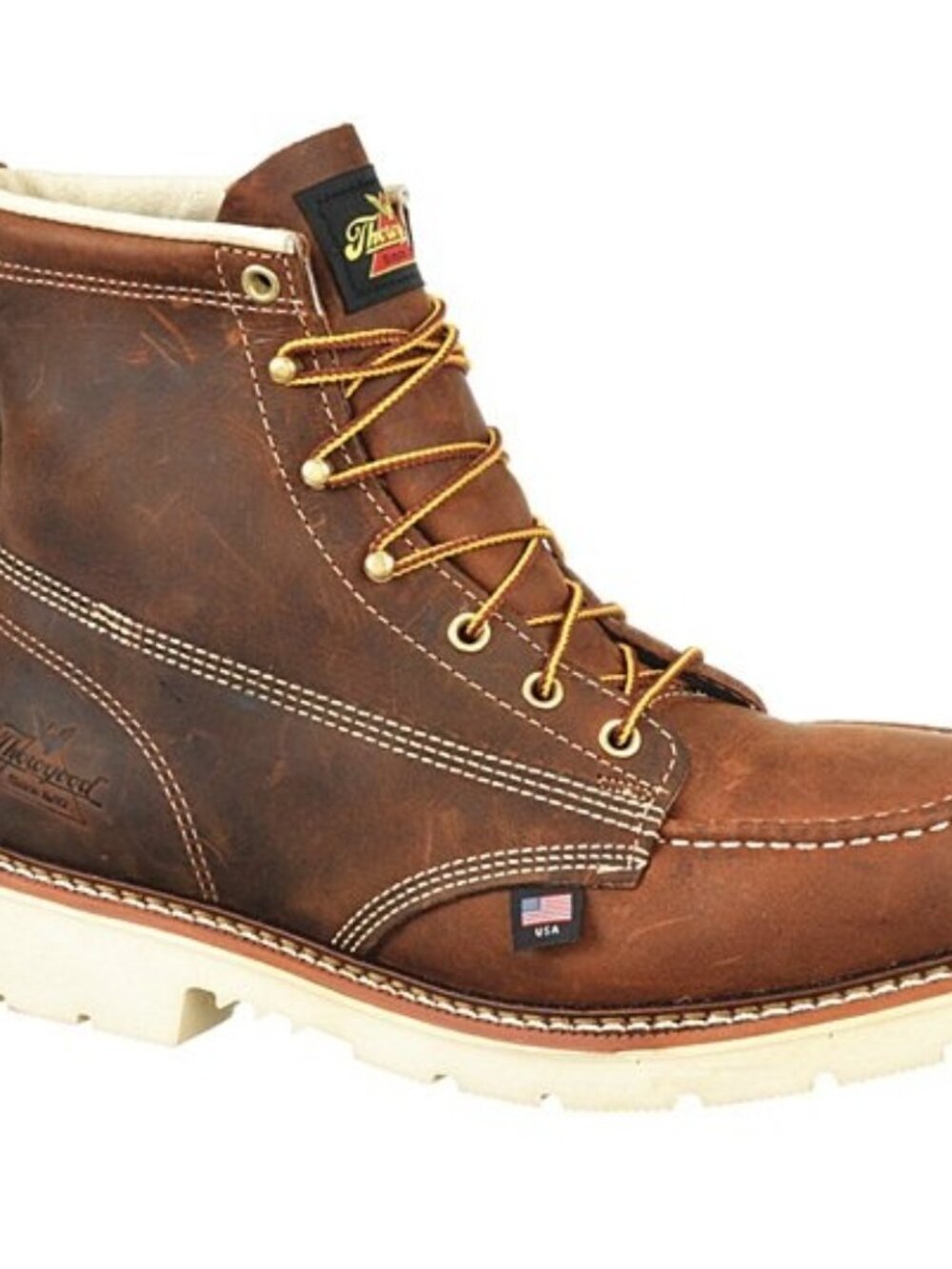 Thorogood 6" Steel Toe Work Boots Brown EE Men's 11